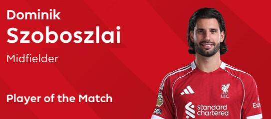 乐彩网趣味游戏-超远任意球破门，索博当选利物浦vs阿森纳全场最佳球员